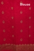 Pure Handloom Zari Butta Banarasi Crepe Silk Saree